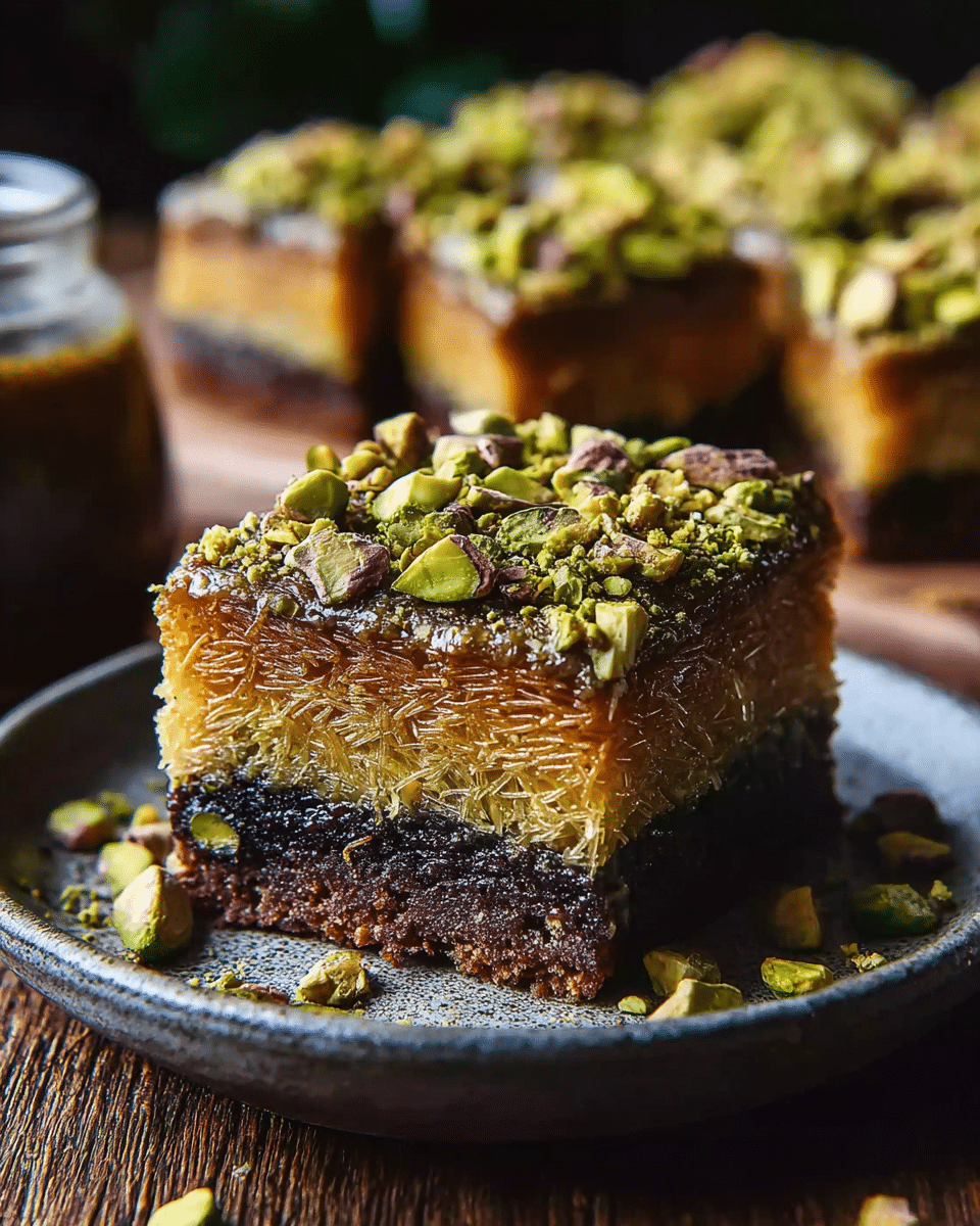 Kunafa Brownie