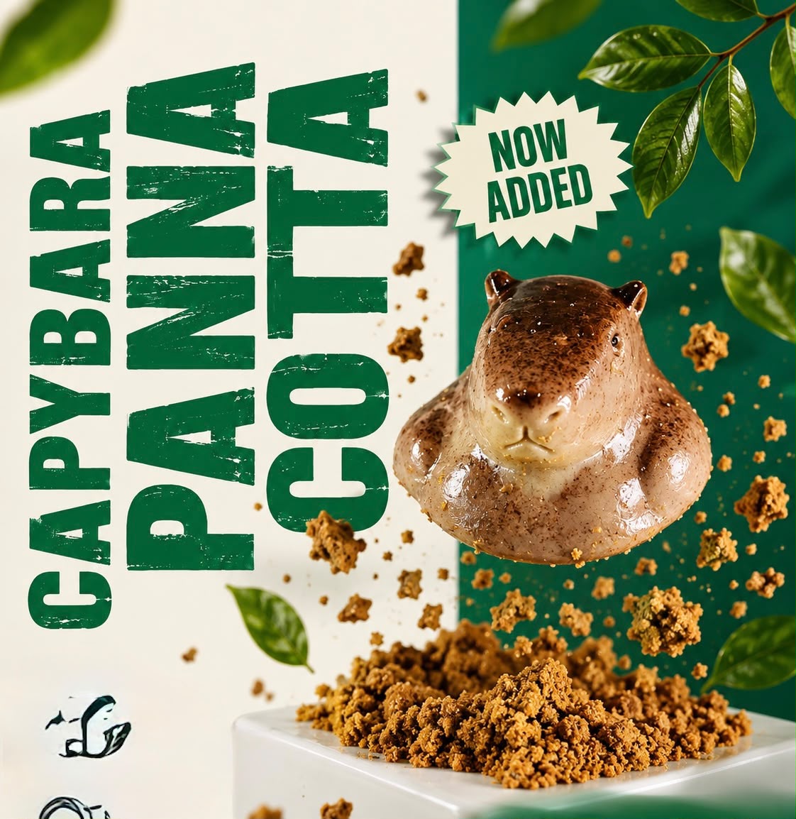 Capybara Panna Cotta