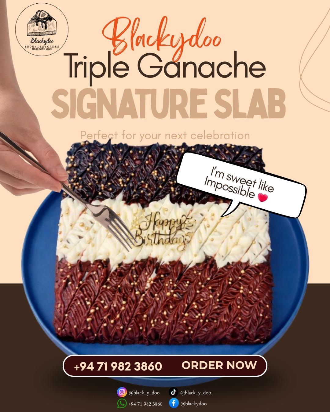 Triple Ganache Signature Slab